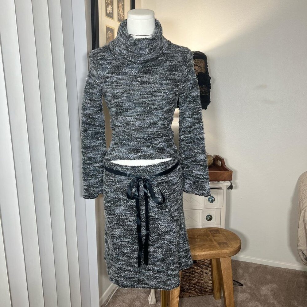 Y2k Chunky Knit Sweater Set